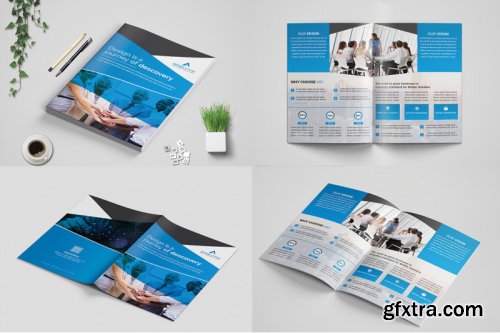 Bi-Fold Business Brochure Bundle template