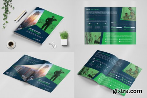 Bi-Fold Business Brochure Bundle template