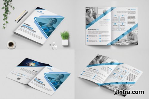 Bi-Fold Business Brochure Bundle template