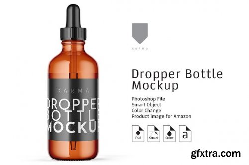 CreativeMarket - Dropper Bottle Mockup 4 3128422