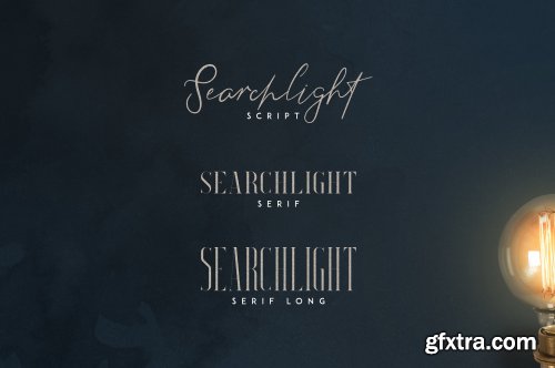 CreativeMarket - Searchlight - font trio 3495684