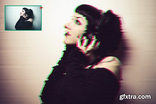 Glitch V2 Photoshop Action