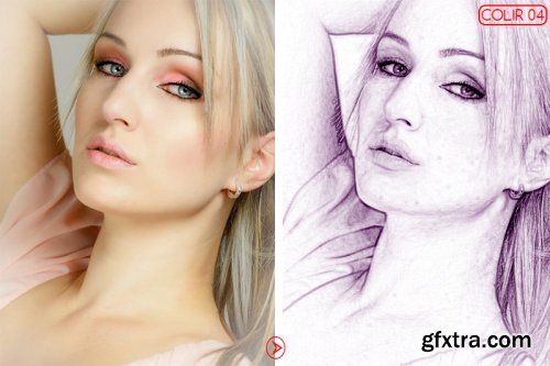 Vector Sketch Photoshop Action