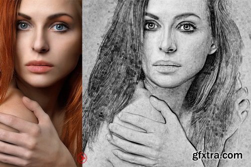 Vector Sketch Photoshop Action