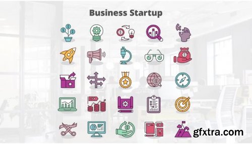 Business Startup - MOGRT Icons - Premiere Pro Templates 181417