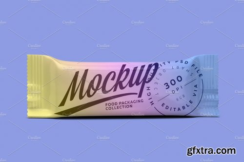 CreativeMarket - Mockup Snack Bars Box of 10x40g 2597570