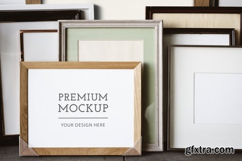 Design space photo frames mockup