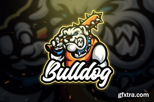 Bulldog Sport and Esport Logo Template