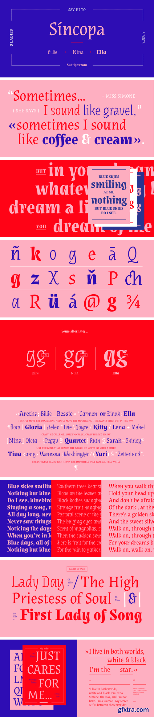 Sincopa Font Family