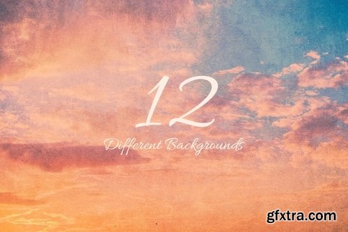 Sunset Sky Grunge Backgrounds