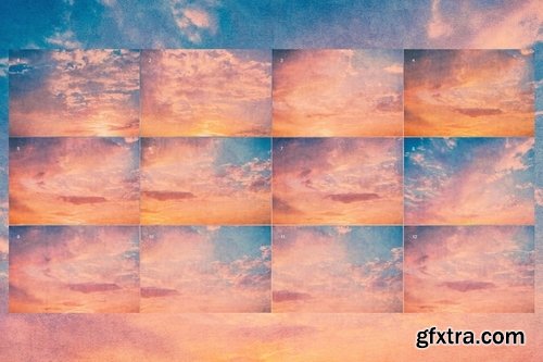 Sunset Sky Grunge Backgrounds