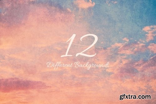 Sunset Sky Grunge Backgrounds