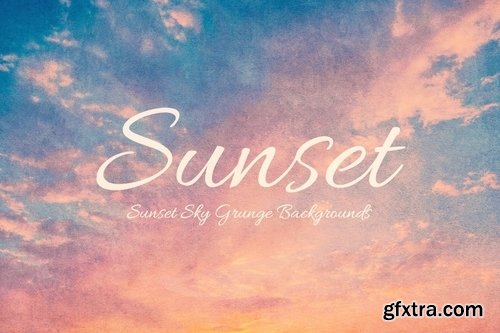 Sunset Sky Grunge Backgrounds