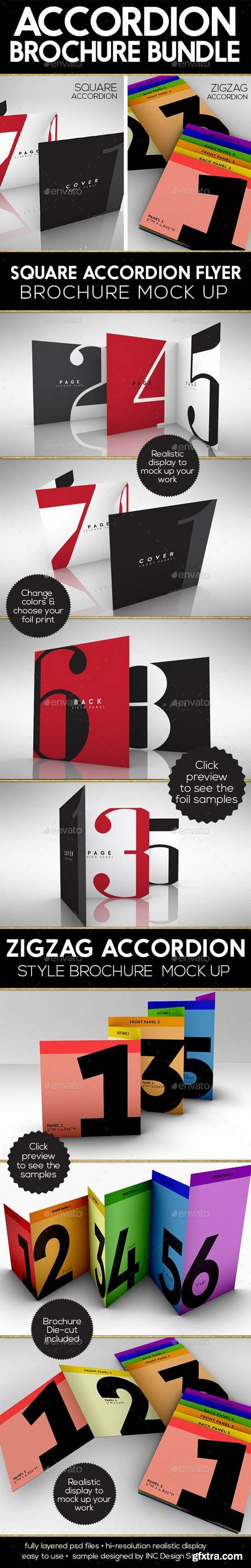 Graphicriver - Accordion Brochure/Flyer Mock Up Bundle 16541254