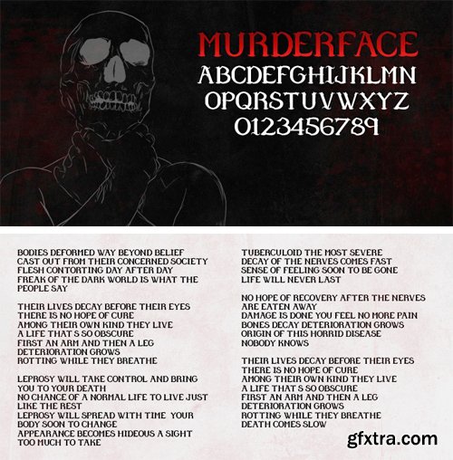 Murder Face Font