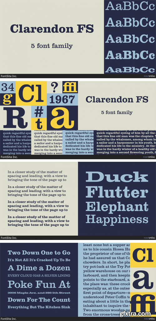 Clarendon FS Font Family