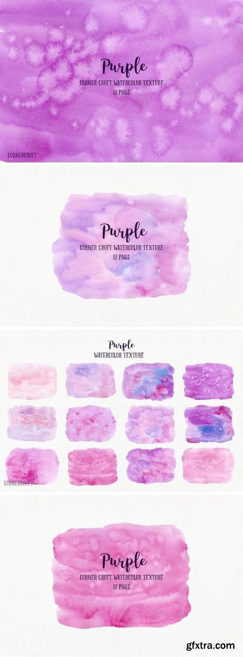 Watercolor purple texture