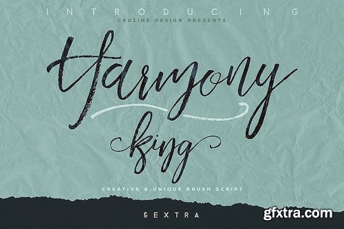 CM - Harmony King - Brush Font 3513616