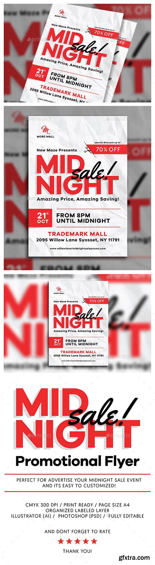 Midnight Sale Flyer 17381234