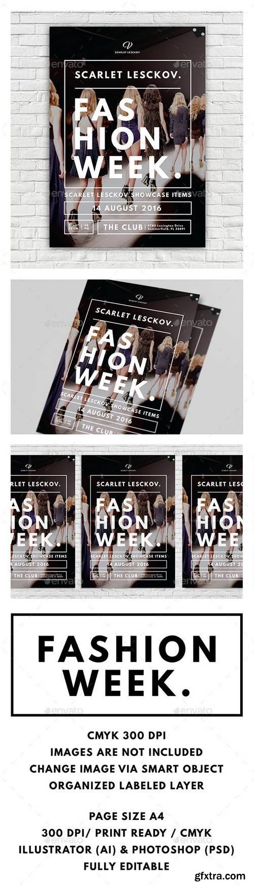 Graphicriver - Catwalk Fashion Week Flyer 15982586