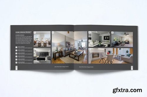 A5 Interior Design Portfolio Template