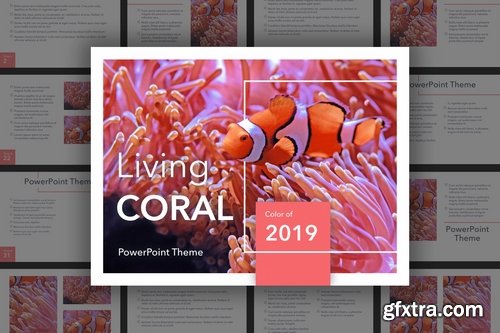 Living Coral PowerPoint Theme