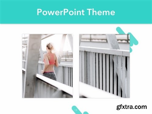 Running Forward PowerPoint Theme