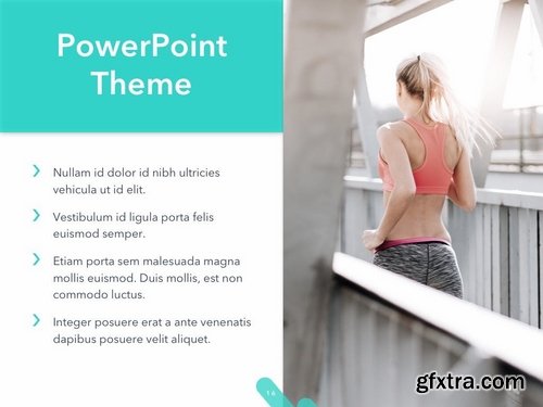 Running Forward PowerPoint Theme