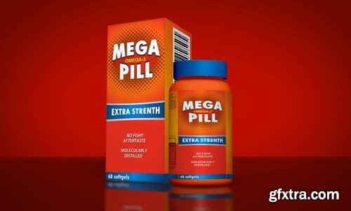 Videohive - 3D Medicine Box And Bottle - 4135865