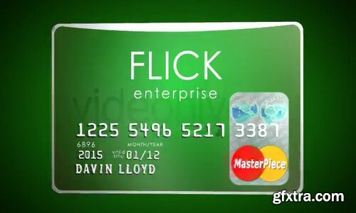 Videohive - 3D Bank Card with Embossed Text - 4441695