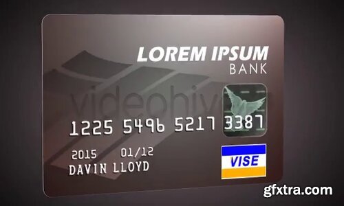 Videohive - 3D Bank Card with Embossed Text - 4441695