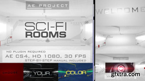 VideoHive Sci-Fi Rooms 6877868