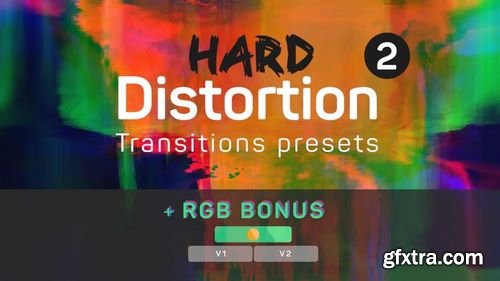 MotionArray Hard Distortion Transitions 2 (+RGB) 191218
