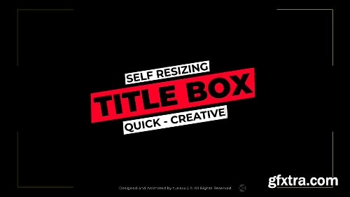 VideoHive Title Box - Auto Resizing Titles and Lower Thirds 1792977