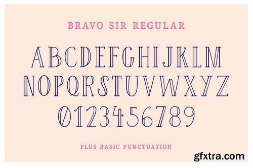 CM - Bravo Sir Font Family 3537614