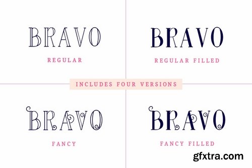 CM - Bravo Sir Font Family 3537614