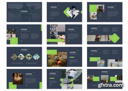Remote - Powerpoint Keynote and Google Slides Templates