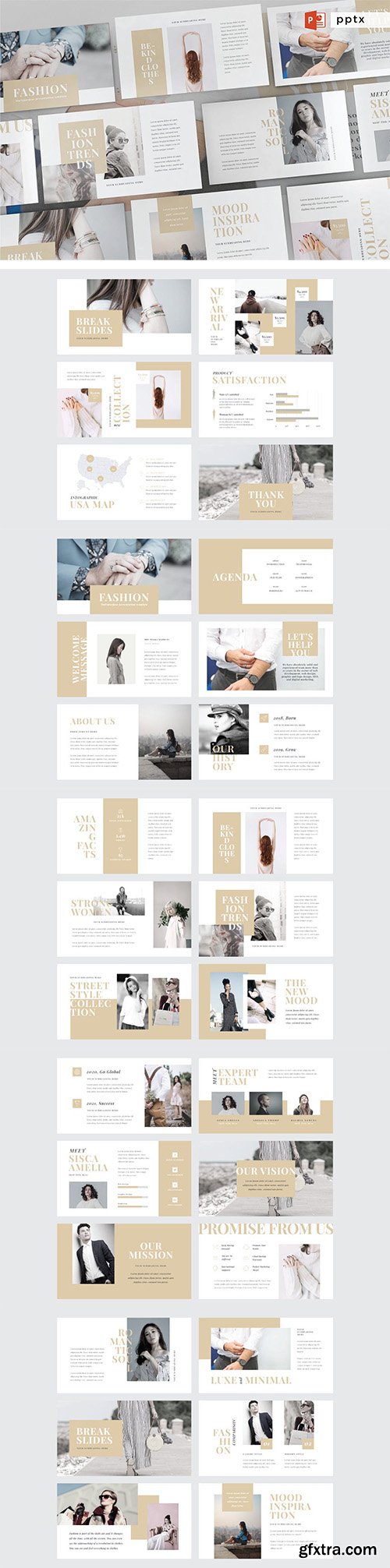 FASHION Multipurpose Powerpoint Template V60