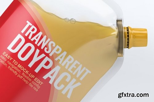 Transparent Doypack Package Mock-Up