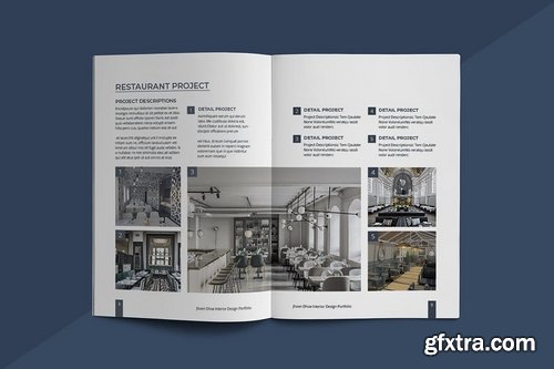 A5 Interior Design Portfolio Template