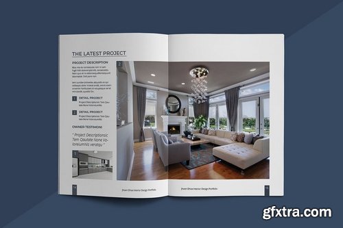 A5 Interior Design Portfolio Template