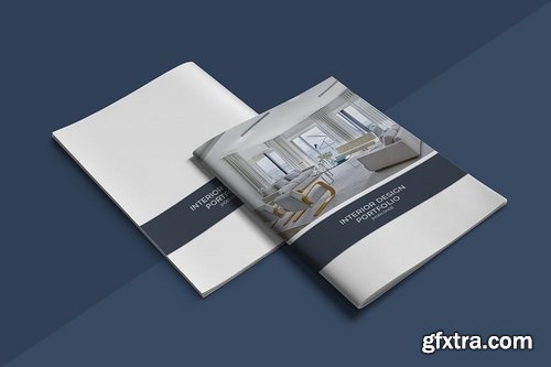 A5 Interior Design Portfolio Template