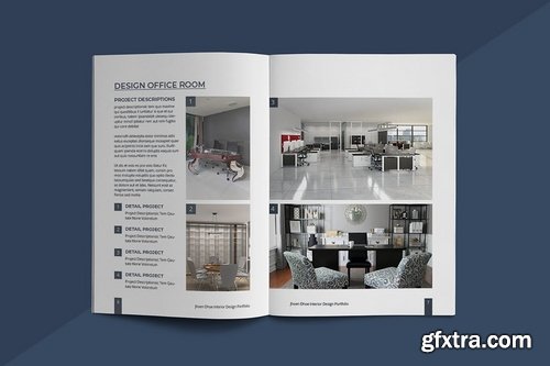 A5 Interior Design Portfolio Template