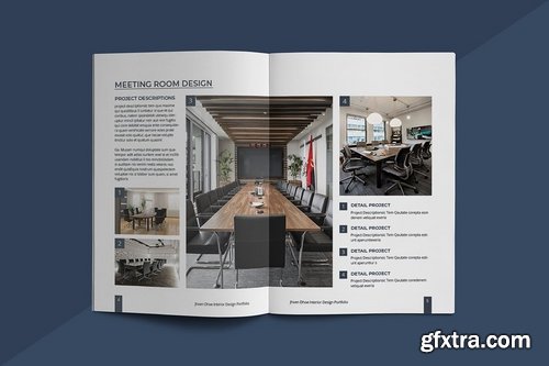 A5 Interior Design Portfolio Template