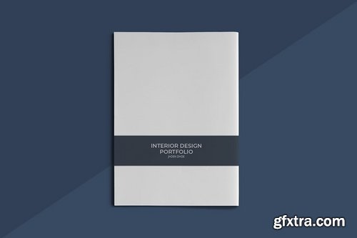 A5 Interior Design Portfolio Template