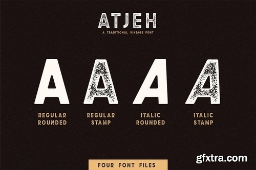 CM - Atjeh - A Traditional Vintage Font 3542390