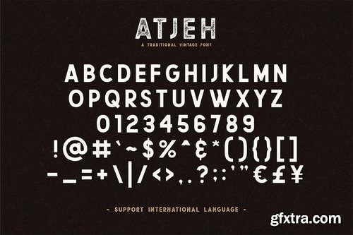 CM - Atjeh - A Traditional Vintage Font 3542390