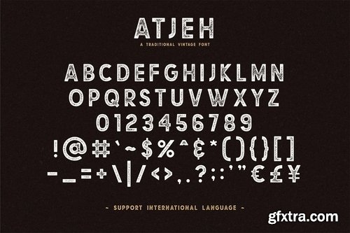 CM - Atjeh - A Traditional Vintage Font 3542390