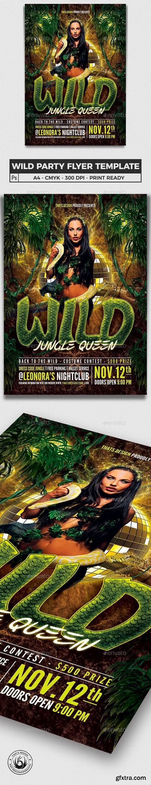 Graphicriver - Wild Party Flyer Template 6382383