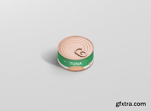 Food Tin Can Mockup Small Size